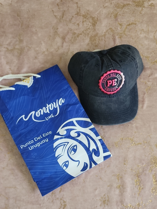Accessories - URUGUAY | Faded Blue Baseball Cap with Pink Patch